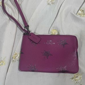 Coach Purple Wristlet
